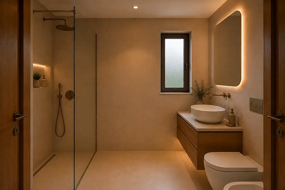 Terzo bagno finestrato &mdash; 8 m&sup2;